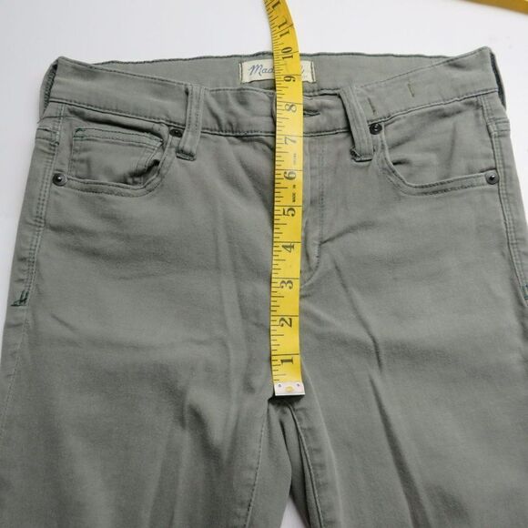 Madewell High Riser Skinny Jeans Women's Size 25 Green Denim 25X28 - Picture 8 of 12
